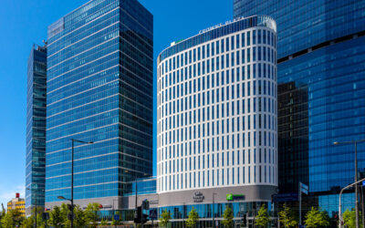 Warsaw Hub office & hotel complex in Wola business district of Warsaw